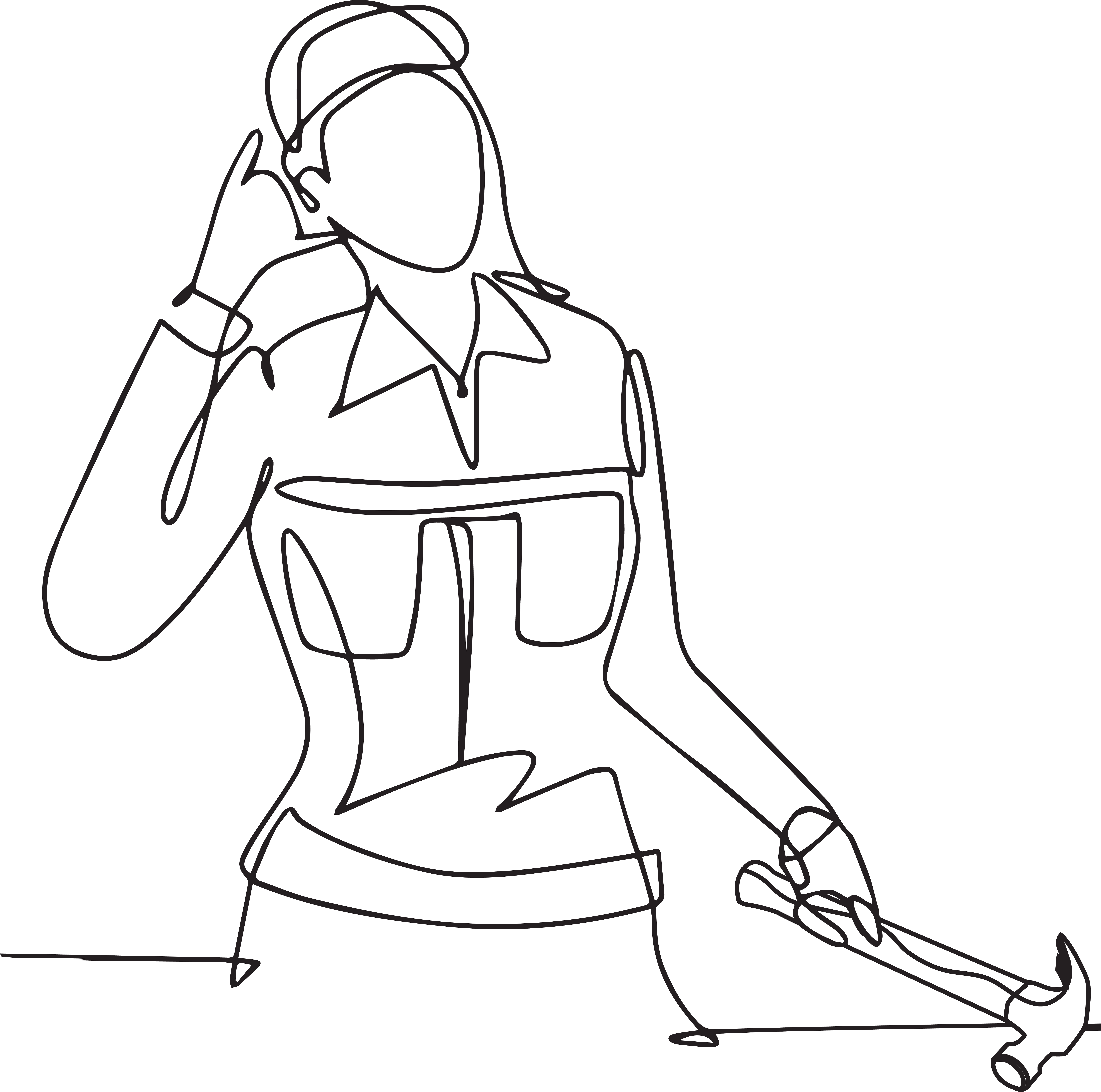 Woman-Drawing