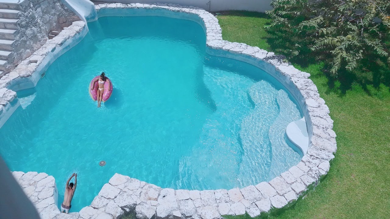 house with big pool in cumbres cancun